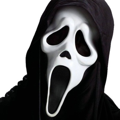 Ghostface Scream Mask, Halloween Horror Cosplay Prop for Adults